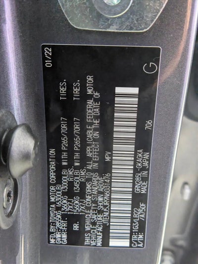 2022 Toyota 4Runner SR5 Premium 4WD (Natl)