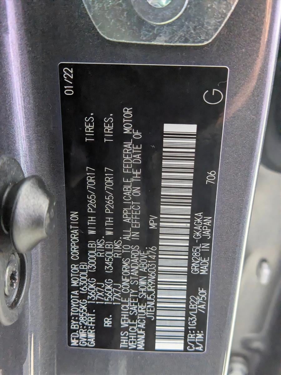 2022 Toyota 4Runner SR5 Premium 4WD (Natl)