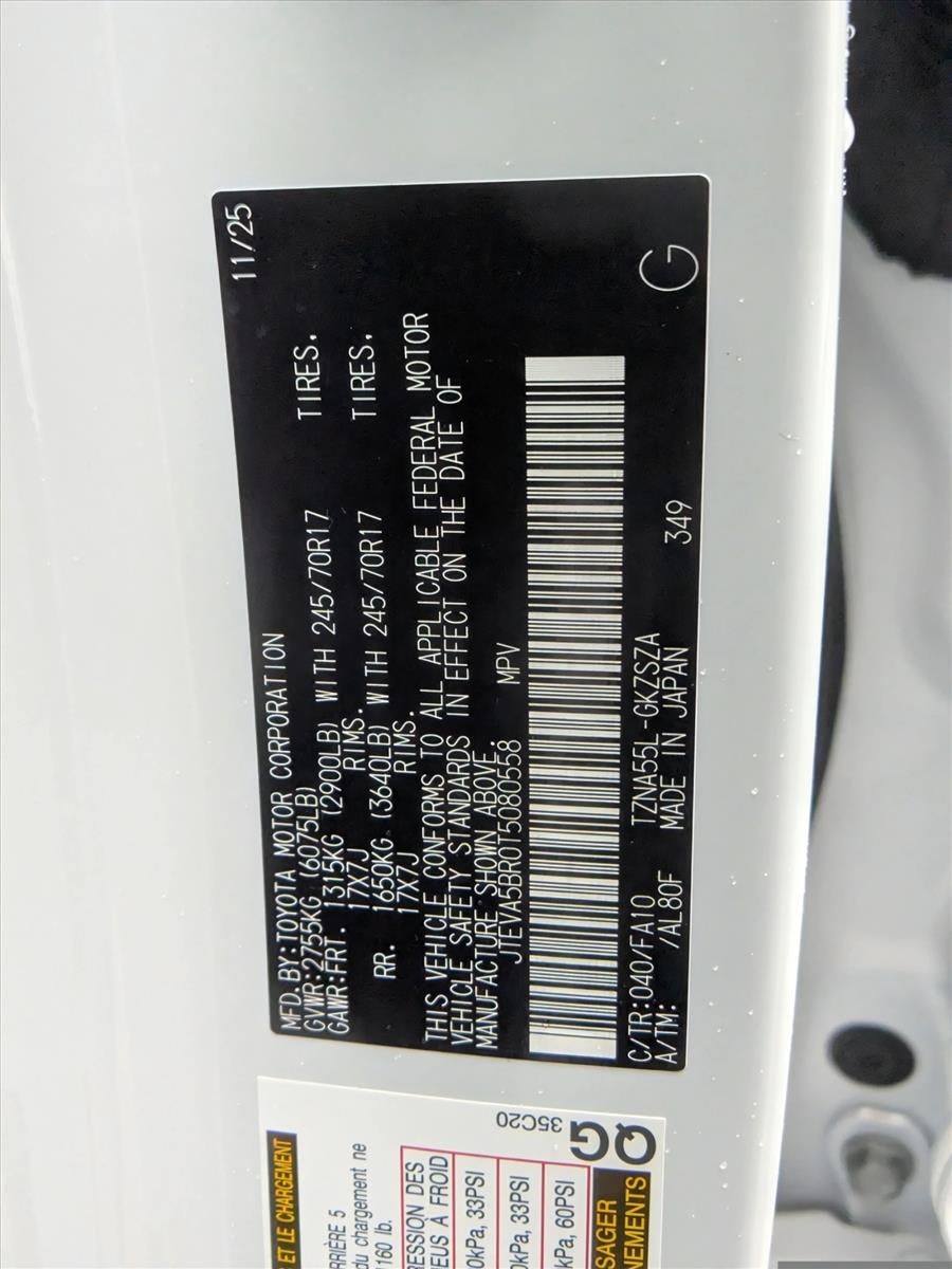 2026 Toyota 4Runner SR5 4WD (Natl)