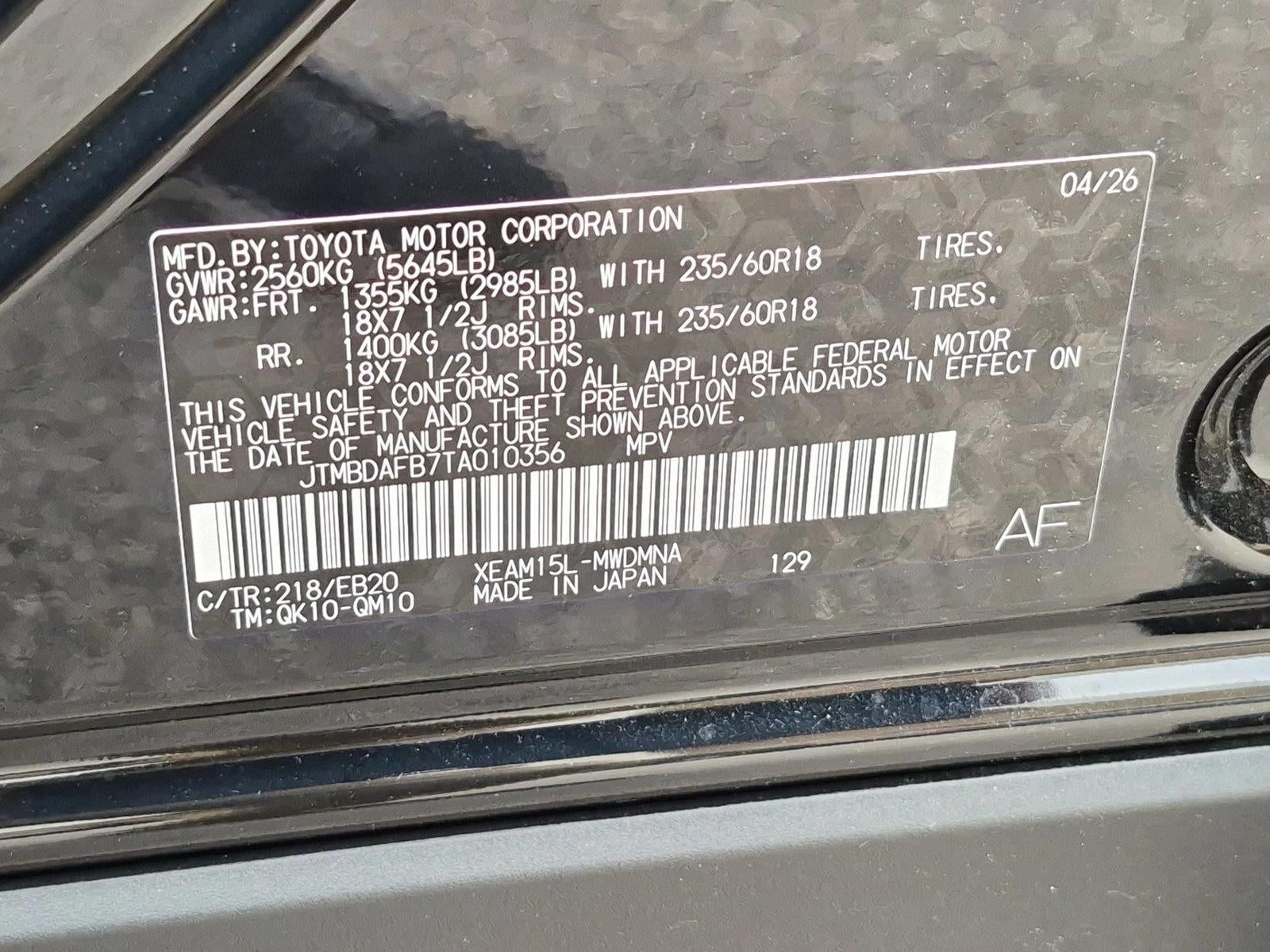 2026 Toyota bZ XLE AWD (Natl)