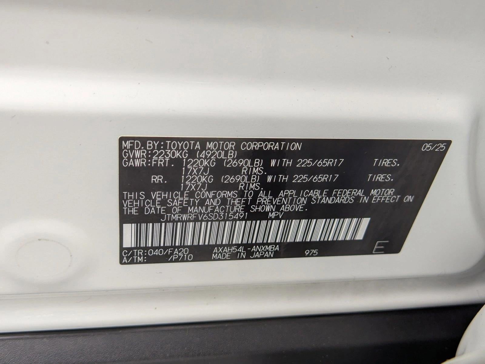 2025 Toyota RAV4 Hybrid XLE AWD (Natl)