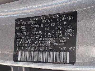 2022 Hyundai TUCSON Hybrid Blue AWD