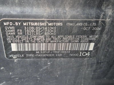 2024 Mitsubishi Mirage G4 ES CVT