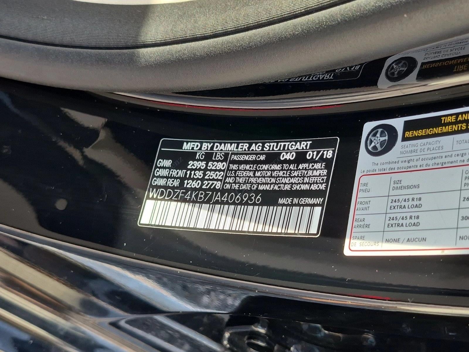 2018 Mercedes-Benz E-Class E 300 4MATIC® Sedan