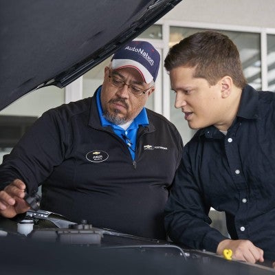 Technicians at AutoNation Chevrolet Timonium
